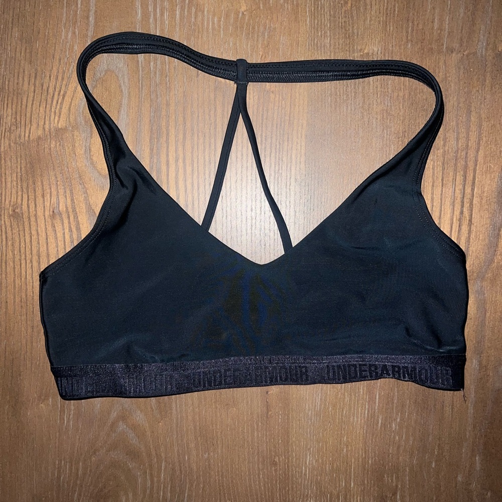 Under Armour Black Strappy Sports Bra